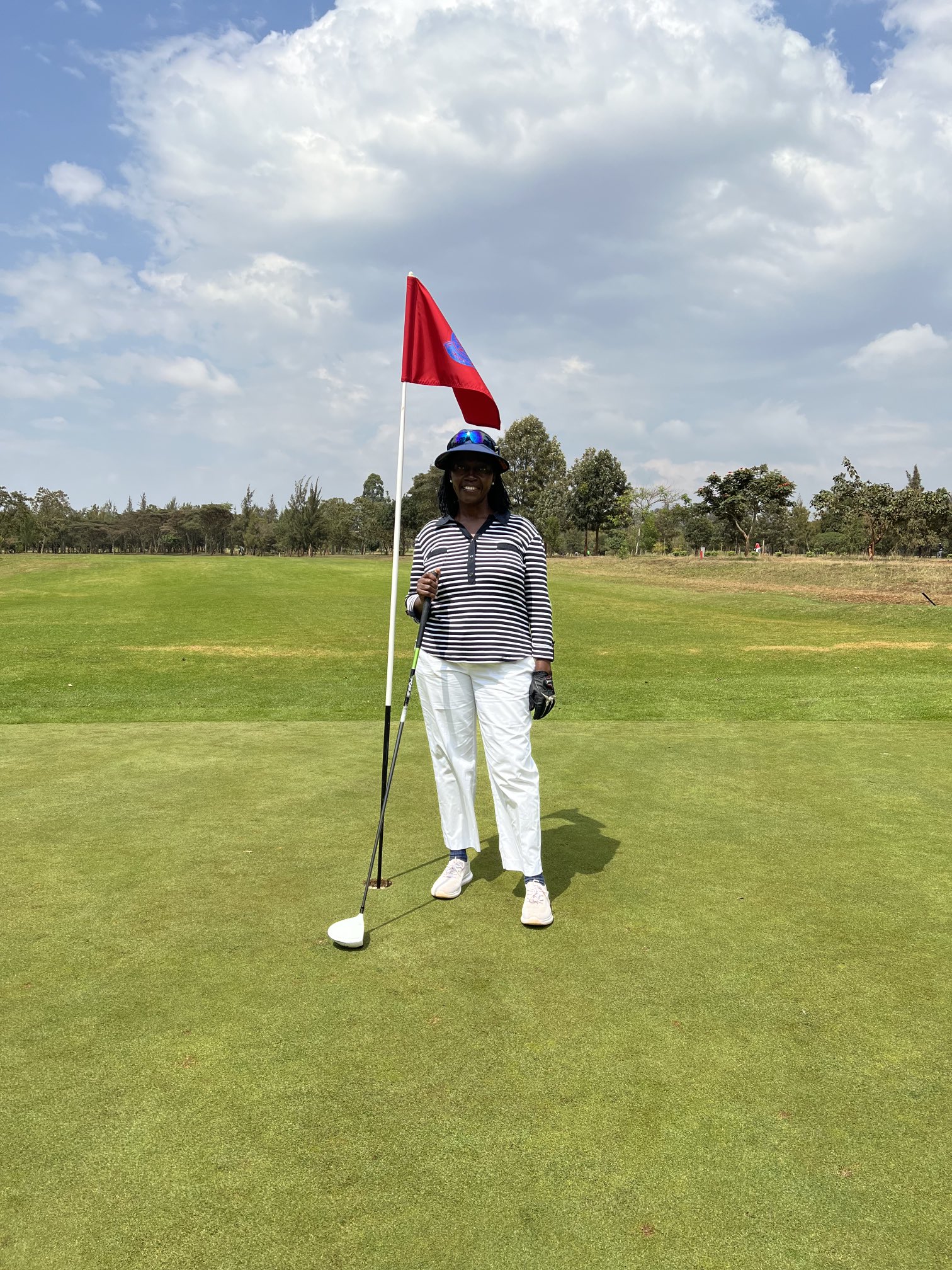Martha Karua goes golfing as President Ruto is sworn in