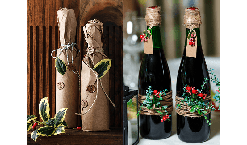 How to wrap bottles as gifts