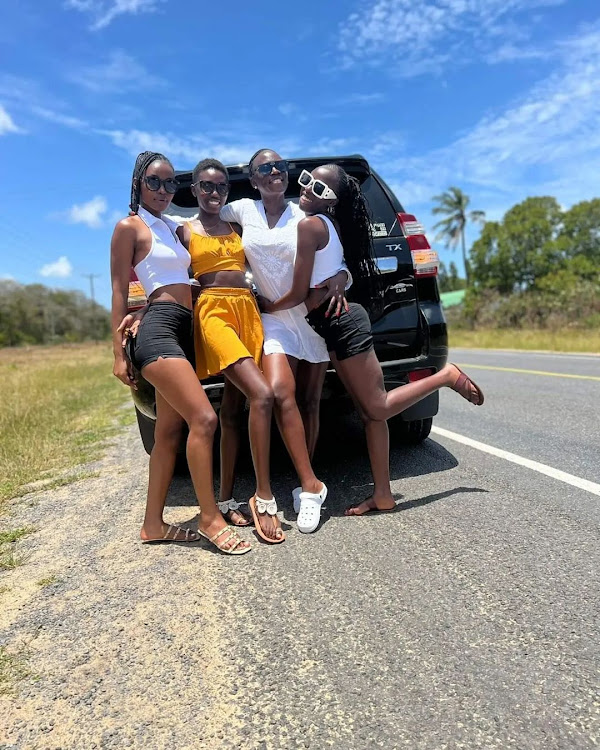 Akothe daughters on road trip