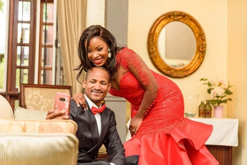 Babu Owino and his wife