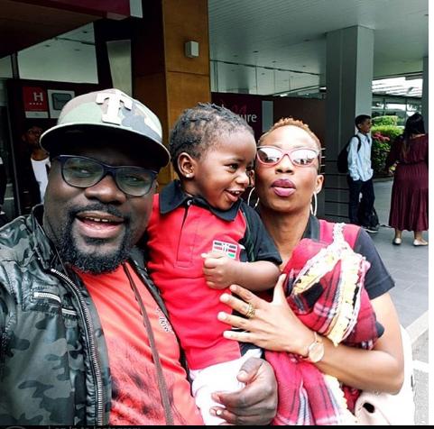 Gidi and his wife and daughter