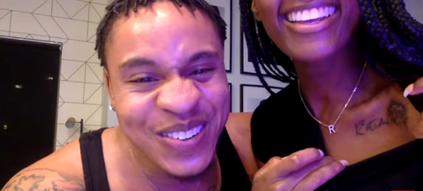 Vanessa Mdee and Rotimi tattoo each other’s names on selves